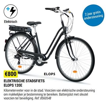 Promoties Elektrische stadsfiets elops 120e - Elops - Geldig van 18/08/2021 tot 12/09/2021 bij Decathlon