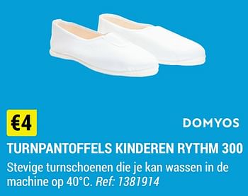 Promoties Turnpantoffels kinderen rythm 300 - Domyos - Geldig van 18/08/2021 tot 12/09/2021 bij Decathlon