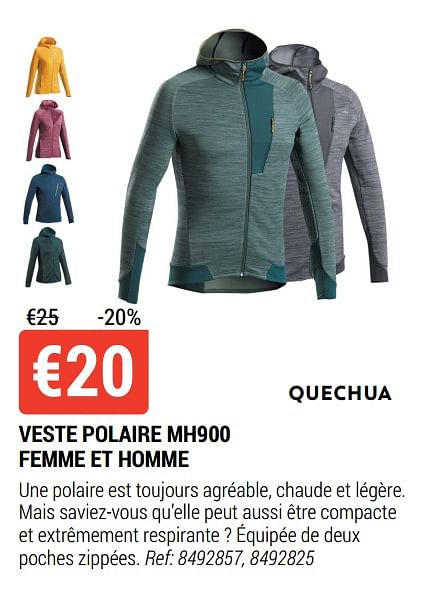 Veste polaire quechua discount homme