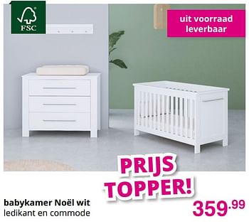Promoties Babykamer noël wit - Huismerk - Baby & Tiener Megastore - Geldig van 01/08/2021 tot 07/08/2021 bij Baby & Tiener Megastore