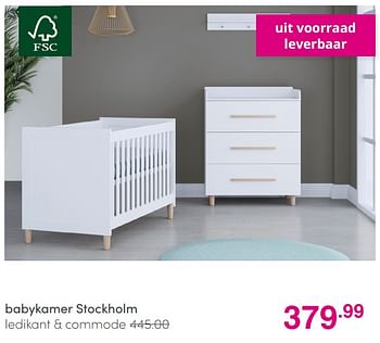 Promoties Babykamer stockholm - Huismerk - Baby & Tiener Megastore - Geldig van 01/08/2021 tot 07/08/2021 bij Baby & Tiener Megastore