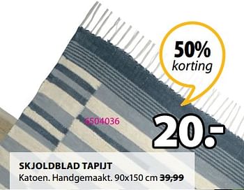 Promoties Skjoldblad tapijt - Huismerk - Jysk - Geldig van 02/08/2021 tot 15/08/2021 bij Jysk