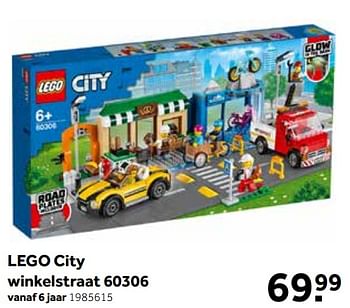 Promoties Lego city winkelstraat 60306 - Lego - Geldig van 01/08/2021 tot 15/08/2021 bij Intertoys