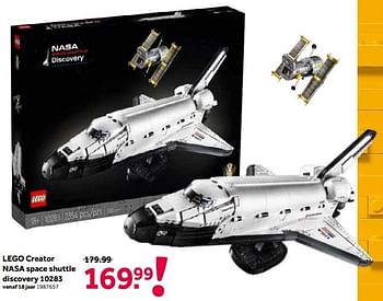 Promoties Lego creator nasa space shuttle discovery 10283 - Lego - Geldig van 01/08/2021 tot 15/08/2021 bij Intertoys