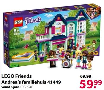 Promoties Lego friends andrea’s familiehuis 41449 - Lego - Geldig van 01/08/2021 tot 15/08/2021 bij Intertoys