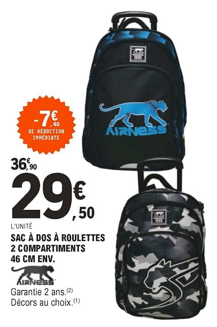 Cartable airness a outlet roulette