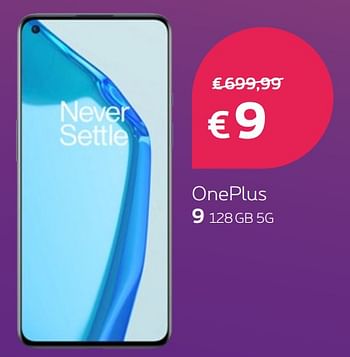 Promotions Oneplus 9 128gb 5g - OnePlus - Valide de 02/08/2021 à 31/08/2021 chez Proximus