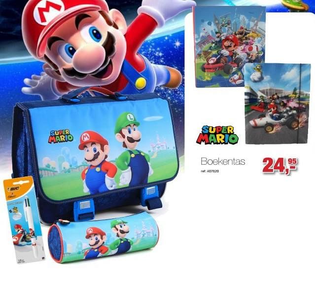 Boekentas mario discount