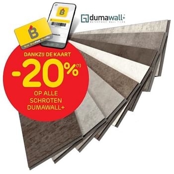 Promoties -20% op alle schroten dumawall+ - Dumawall - Geldig van 11/08/2021 tot 23/08/2021 bij Brico