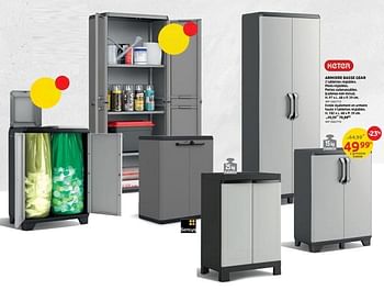 Promotions Armoire basse gear - Keter - Valide de 11/08/2021 à 23/08/2021 chez Brico