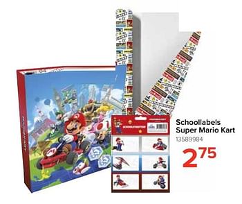 Promoties Schoollabels super mario kart - Super Mario - Geldig van 07/08/2021 tot 05/09/2021 bij Euro Shop