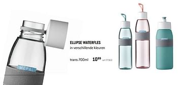 Promoties Ellipse waterfles trans - Mepal - Geldig van 07/08/2021 tot 15/09/2021 bij Freetime