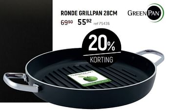 Promoties Ronde grillpan - Greenpan - Geldig van 07/08/2021 tot 15/09/2021 bij Freetime