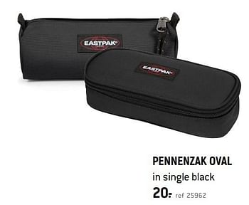 Promoties Pennenzak oval in single black - Eastpak - Geldig van 07/08/2021 tot 15/09/2021 bij Freetime