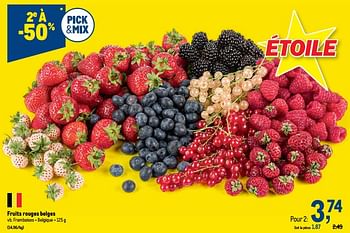 Promotions Fruits rouges belges - Produit maison - Makro - Valide de 11/08/2021 à 24/08/2021 chez Makro