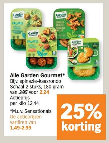 Promoties Spinazie-kaasrondo - Garden Gourmet - Geldig van 09/08/2021 tot 15/08/2021 bij Albert Heijn