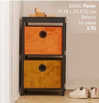 Promotions Basic panier - Produit maison - Casa - Valide de 09/08/2021 à 12/09/2021 chez Casa