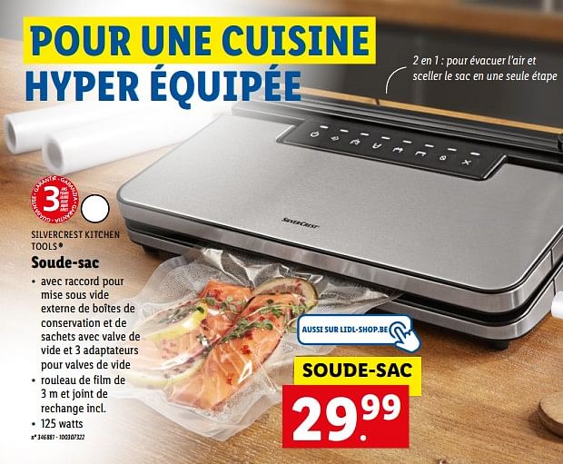 Soude sac silvercrest discount lidl