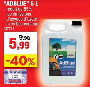 Promotions Adblue - Marque inconnue - Valide de 11/08/2021 à 22/08/2021 chez Hubo