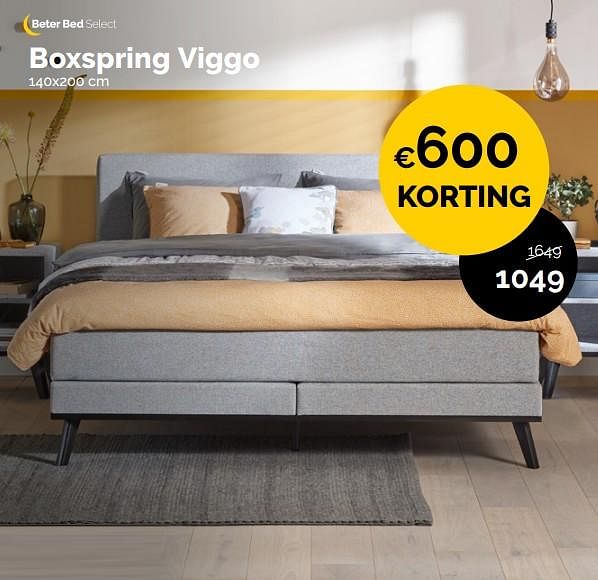 Huismerk Beter Bed Boxspring viggo Promotie bij Beter Bed