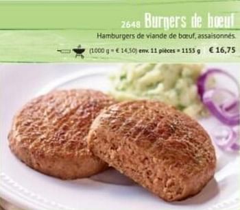 Promotions Burgers de boeuf - Produit maison - Bofrost - Valide de 05/07/2021 à 26/08/2021 chez Bofrost
