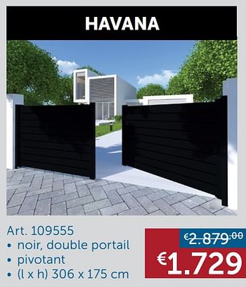 Promotions Aussi portails + poteaux en noir en stock havana - Produit maison - Zelfbouwmarkt - Valide de 17/08/2021 à 20/09/2021 chez Zelfbouwmarkt