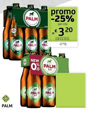 Promoties Palm clip 6 x 25 cl - Palm - Geldig van 13/08/2021 tot 26/08/2021 bij BelBev