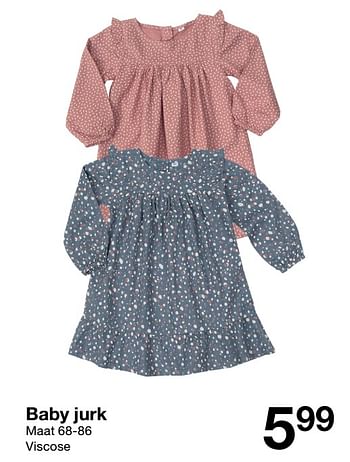 Promoties Baby jurk - Huismerk - Zeeman  - Geldig van 14/08/2021 tot 20/08/2021 bij Zeeman