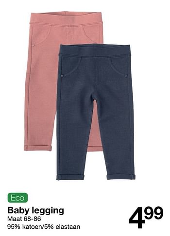 Promoties Baby legging - Huismerk - Zeeman  - Geldig van 14/08/2021 tot 20/08/2021 bij Zeeman