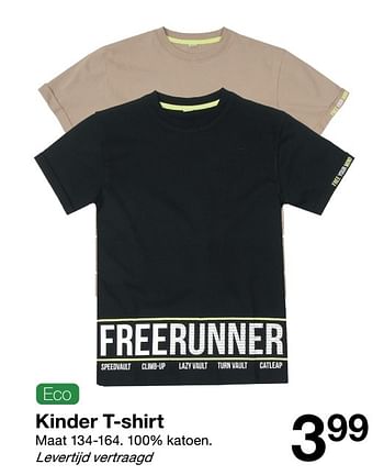 Promoties Kinder t-shirt - Huismerk - Zeeman  - Geldig van 14/08/2021 tot 20/08/2021 bij Zeeman