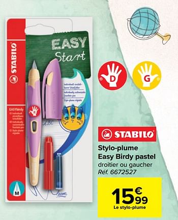 Stylo-plume STABILO EASYbirdy Pastel