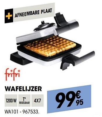 Promoties Frifri wafelijzer wa101 - FriFri - Geldig van 25/08/2021 tot 08/09/2021 bij Electro Depot