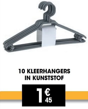 Promoties 10 kleerhangers - Huismerk - Electro Depot - Geldig van 25/08/2021 tot 08/09/2021 bij Electro Depot