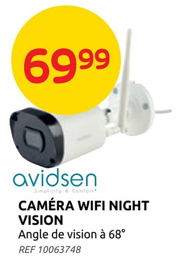 Promotions Avidsen caméra wifi night vision - avidsen - Valide de 25/08/2021 à 06/09/2021 chez Brico