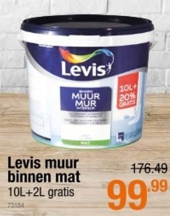 Promoties Levis muur binnen mat - Levis - Geldig van 19/08/2021 tot 08/09/2021 bij Cevo Market