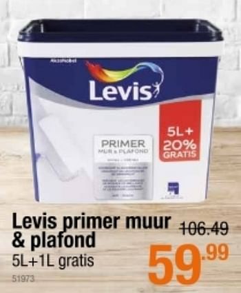 Promoties Levis primer muur + plafond - Levis - Geldig van 19/08/2021 tot 08/09/2021 bij Cevo Market