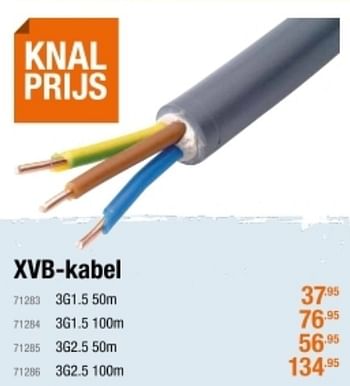 Promoties Xvb-kabel - Huismerk - Cevo - Geldig van 19/08/2021 tot 08/09/2021 bij Cevo Market