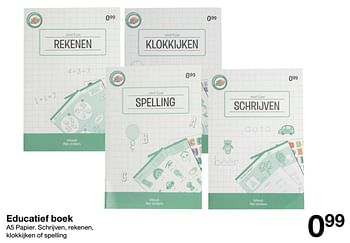 Promoties Educatief boek - Huismerk - Zeeman  - Geldig van 21/08/2021 tot 27/08/2021 bij Zeeman