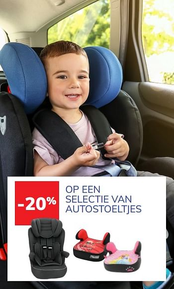 Promoties -20% op een selectie van autostoeltjes - Huismerk - Auto 5  - Geldig van 20/08/2021 tot 05/10/2021 bij Auto 5