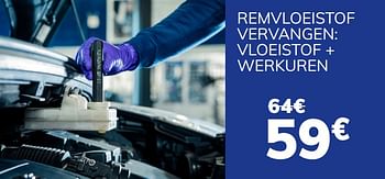 Promoties Remvloeistof vervangen: vloeistof + werkuren - Huismerk - Auto 5  - Geldig van 20/08/2021 tot 05/10/2021 bij Auto 5