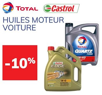 Promotions -10% huiles moteur voiture - Total - Valide de 20/08/2021 à 05/10/2021 chez Auto 5