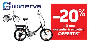 Promotions -20% + 3 ans garantie + entretien offerts - Minerva - Valide de 20/08/2021 à 05/10/2021 chez Auto 5