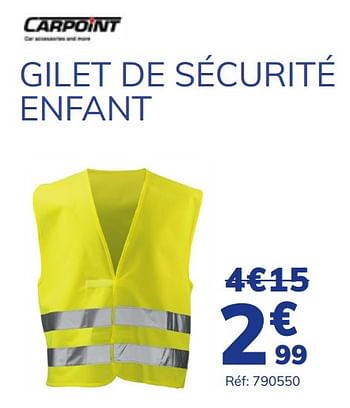 Promotions Gilet de sécurité enfant - Carpoint - Valide de 20/08/2021 à 05/10/2021 chez Auto 5