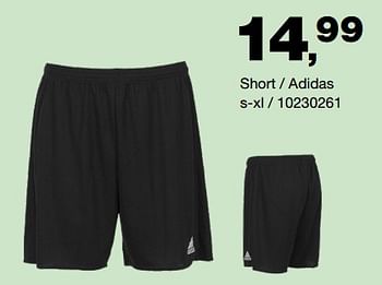 Promoties Short - Adidas - Geldig van 25/08/2021 tot 12/09/2021 bij Bristol