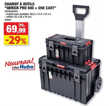 Promotions Chariot à outils qbrick pro 500 + one cart - Marque inconnue - Valide de 25/08/2021 à 05/09/2021 chez Hubo