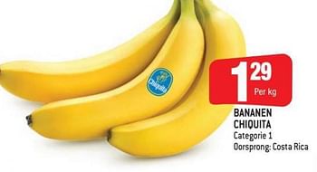 Promoties Bananen chiquita - Chiquita - Geldig van 25/08/2021 tot 31/08/2021 bij Smatch