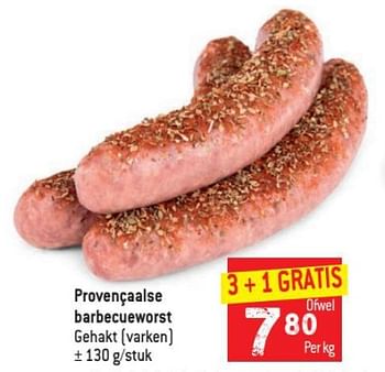Promoties Provençaalse barbecueworst - Huismerk - Smatch - Geldig van 25/08/2021 tot 31/08/2021 bij Smatch