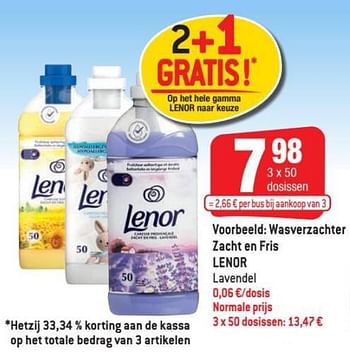 Promoties Wasverzachter zacht en fris lenor - Lenor - Geldig van 25/08/2021 tot 31/08/2021 bij Smatch
