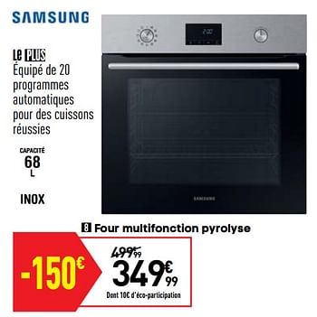 Four multifonction pyrolyse SAMSUNG NV68A1170BS - Conforama