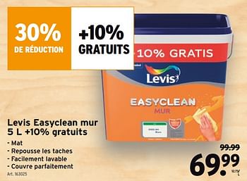 Promoties Levis easyclean mur - Levis - Geldig van 08/09/2021 tot 21/09/2021 bij Gamma